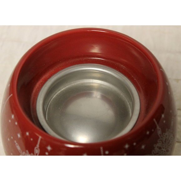 Yankee Candle Scenterpiece Tart Warmer Wax Red Snowflakes Barrel Round Electric - Picture 5 of 9